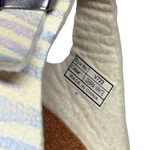 Viking Banff Three-Strap Comfort Sandals – Zebra Print White/Pearl – Size 40 / U - Picture 7 of 13